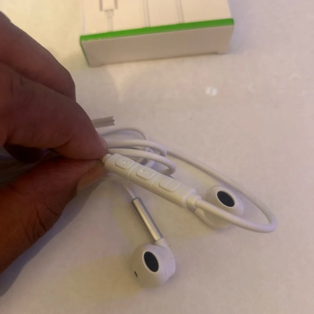 adidas White Earphones with Lightning Connector